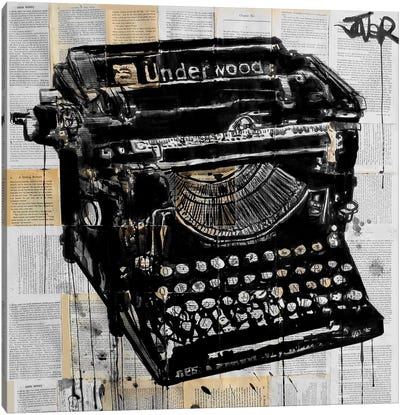 The Underwood Canvas Art Print - Typewriters