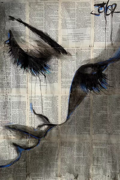 Black & White & Blue: Deep Shore by Loui Jover
