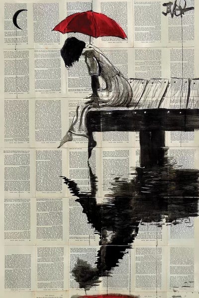 Umbrellas: Serene Days by Loui Jover