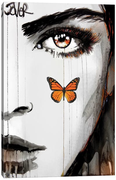 Tangerine Dream Canvas Art Print - Monarch Butterflies