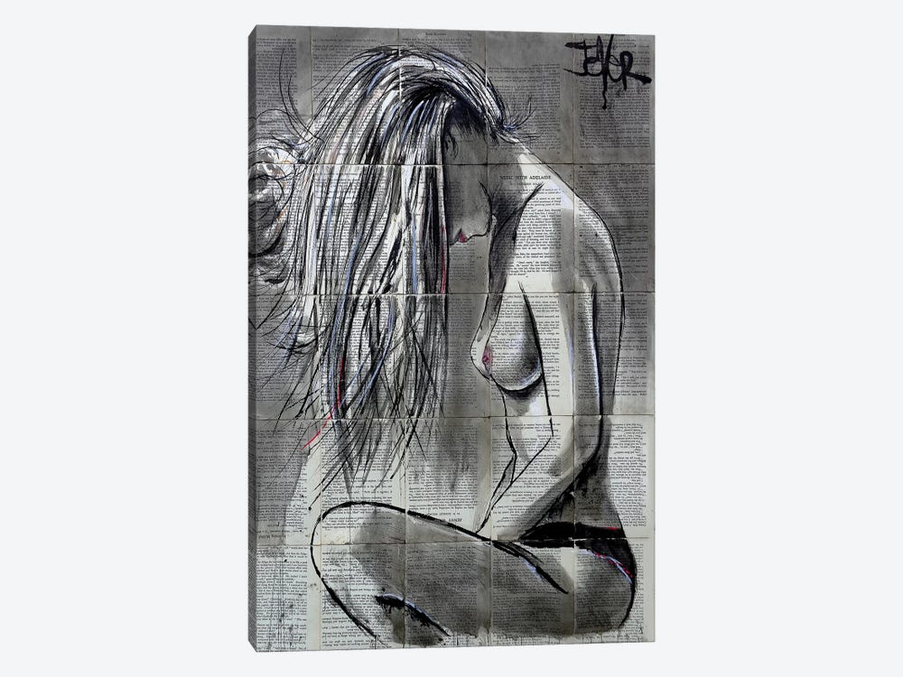 White Wash by Loui Jover 1-piece Canvas Wall Art