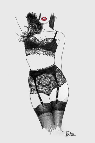 Lingerie: Black Lace by Loui Jover