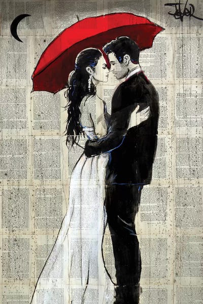 Romantic Bedroom (Couples): Some Rainy Night by Loui Jover