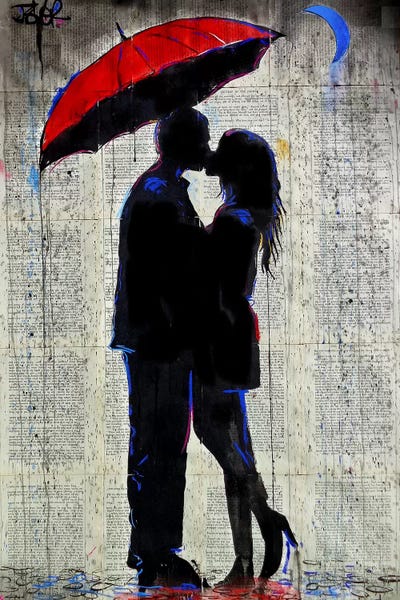 Silhouettes: Moon In Indigo by Loui Jover