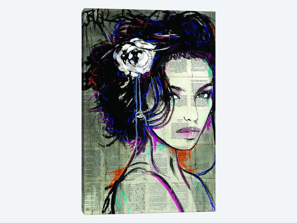 White Carnation by Loui Jover 1-piece Canvas Print