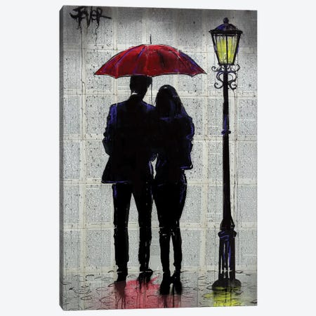 Rain Rain Come Again Canvas Print #LJR357} by Loui Jover Canvas Wall Art