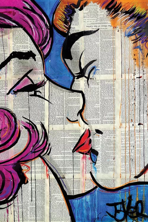 True Pop Kiss by Loui Jover wall art