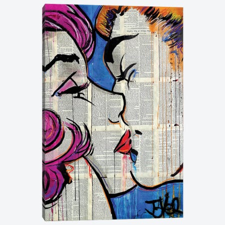 True Pop Kiss Canvas Print #LJR360} by Loui Jover Canvas Artwork