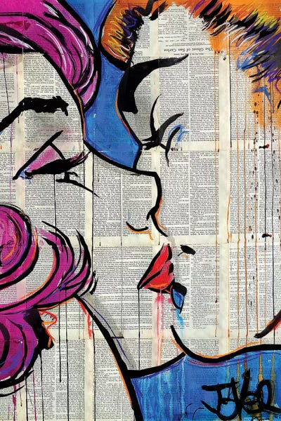 Romantic Bedroom (Couples): True Pop Kiss by Loui Jover