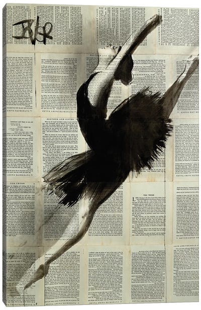 In Flight Canvas Art Print - Ballet Art