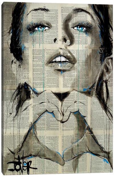All You Need Is Canvas Art Print - Loui Jover