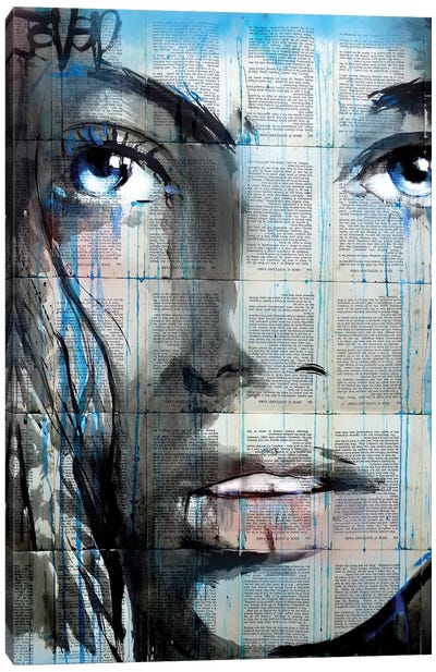 Blue Sway Canvas Art Print - Multimedia Portraits