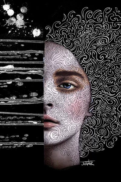 Dimensions by Loui Jover framed canvas print