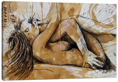 Fuel Canvas Art Print - Female Nude Art