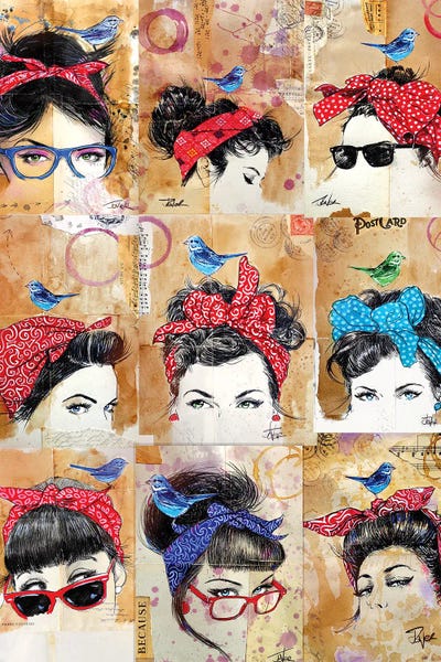 Loui Jover: 9 Bandana's by Loui Jover