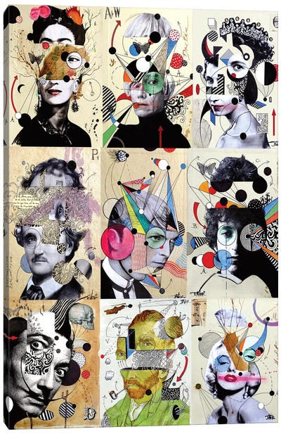 9 Deconstructions Canvas Art Print - Salvador Dali