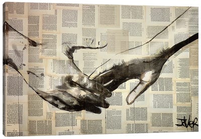 Reach Canvas Art Print - Loui Jover