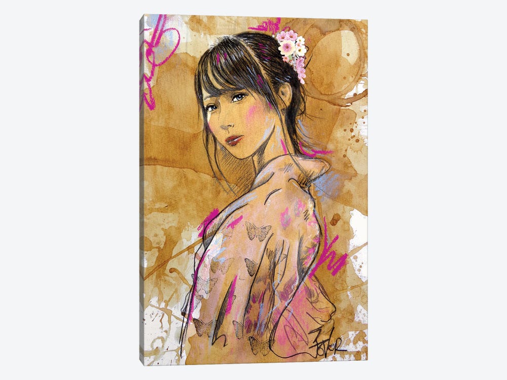 Sakura by Loui Jover 1-piece Canvas Wall Art