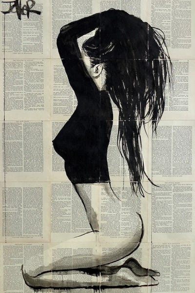 Women's Tops: The Black Top by Loui Jover