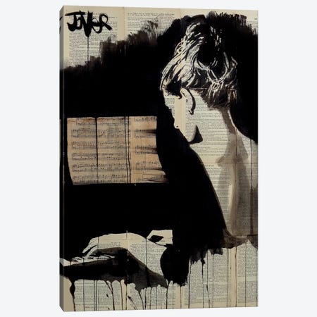 Hey Sonata Canvas Print #LJR49} by Loui Jover Canvas Wall Art