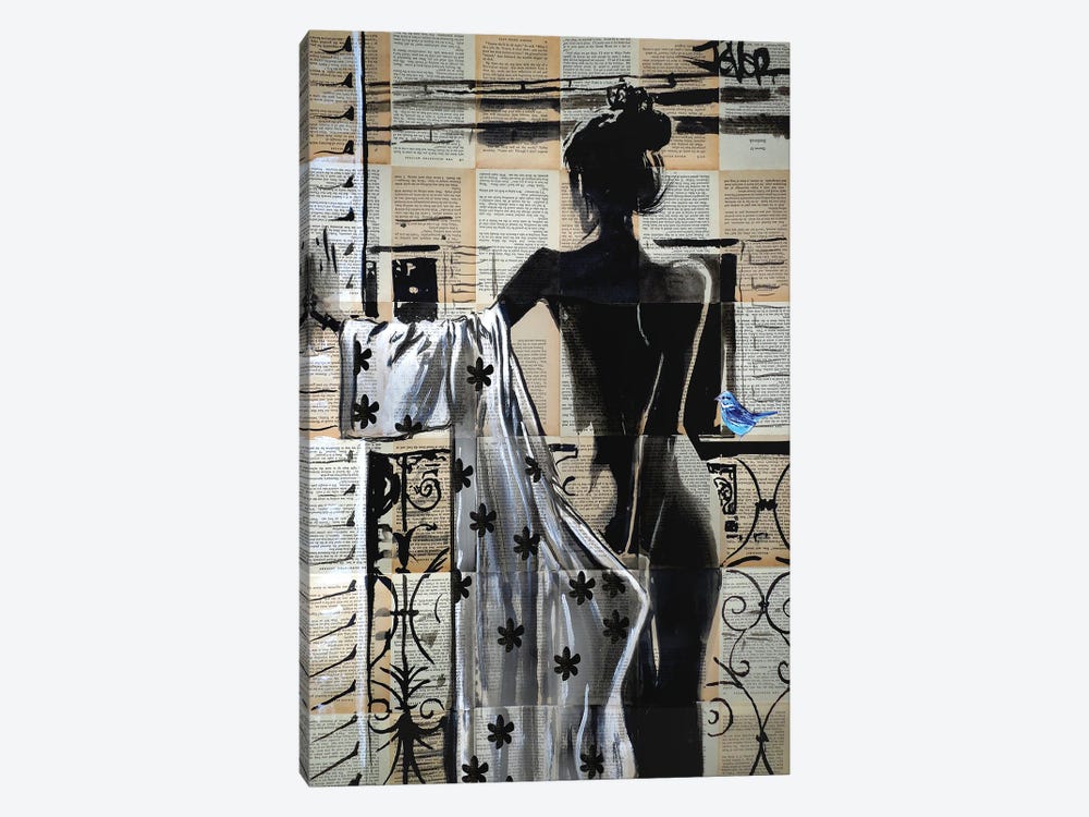 She Stood On The Balcony by Loui Jover 1-piece Canvas Artwork