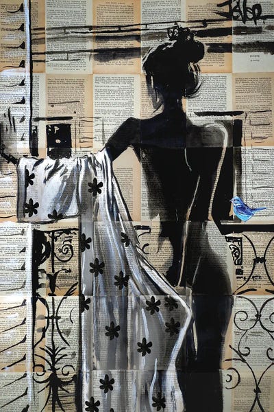 Loui Jover: She Stood On The Balcony by Loui Jover