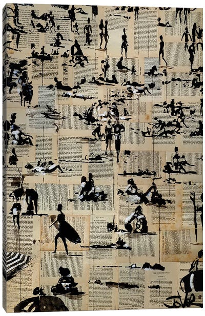 Beach Break Canvas Art Print - Loui Jover