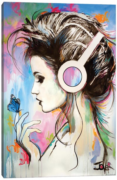 Music Butterfly Effect Canvas Art Print - Loui Jover