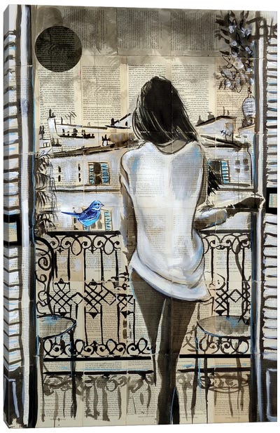 Open Window Canvas Art Print - Loui Jover