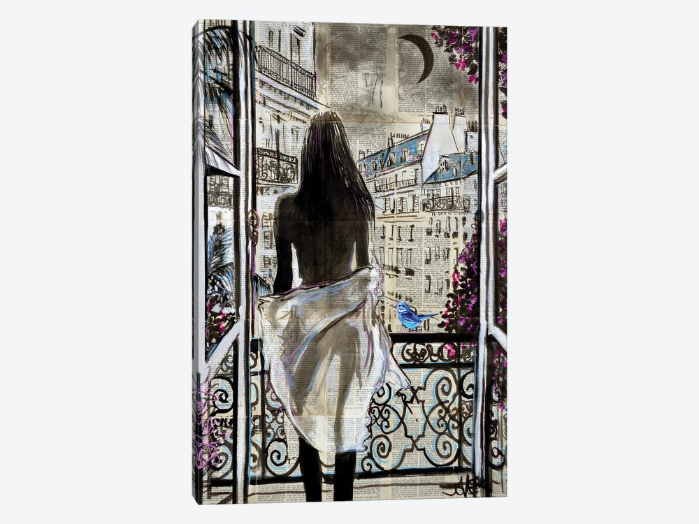 From Her Balcony by Loui Jover 1-piece Canvas Wall Art