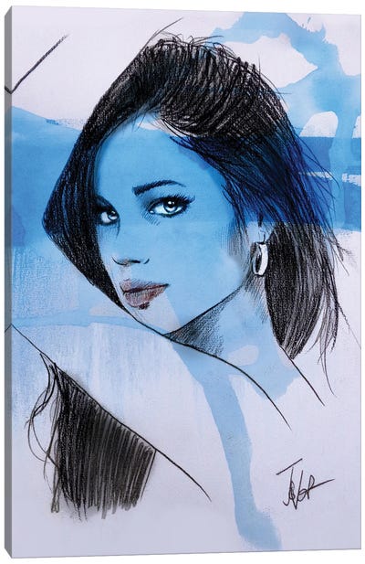 Blue Streak Canvas Art Print - Loui Jover