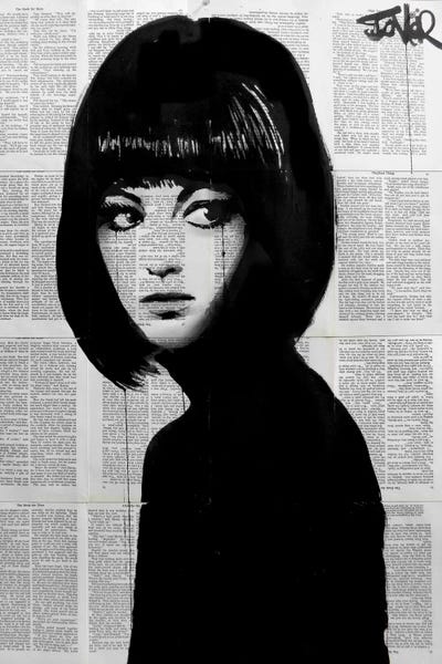 Girl In Black by Loui Jover acrylic art print