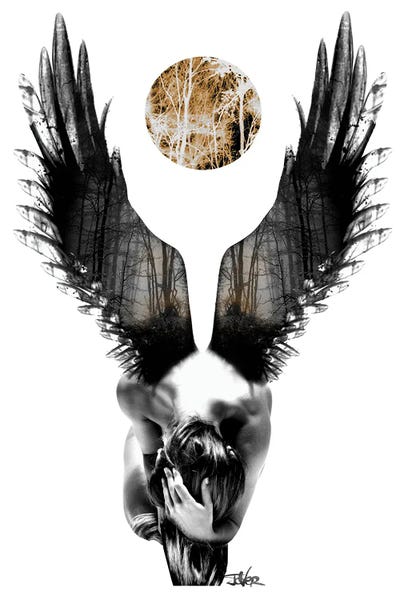 Black & White & Gold: Transition II by Loui Jover