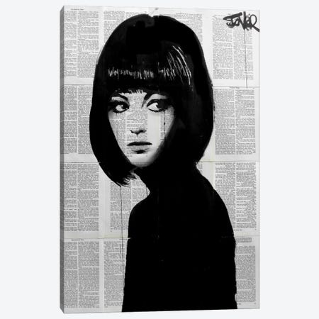 Girl In Black Canvas Print #LJR57} by Loui Jover Canvas Art