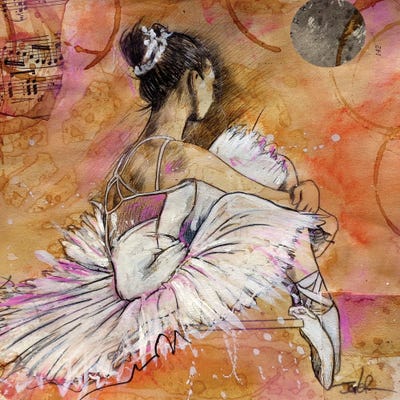 A Moment For Grace by Loui Jover framed canvas print