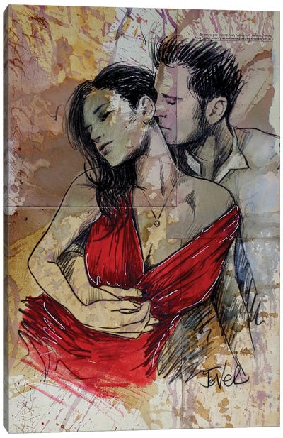 Love As One Canvas Art Print - Loui Jover