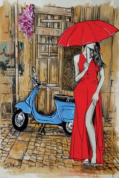 By Land: Roman Holiday by Loui Jover