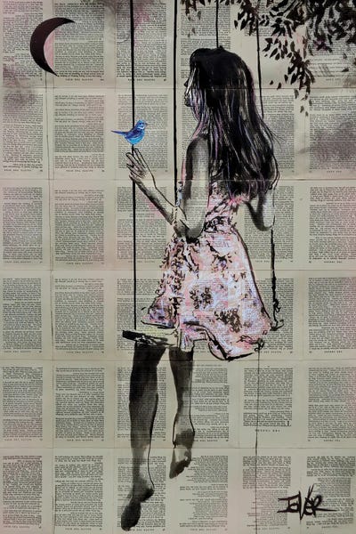 Floral & Botanical Patterns: Time With Hope by Loui Jover