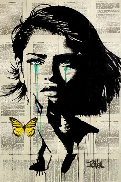 B 2 U In Yellow by Loui Jover framed canvas print