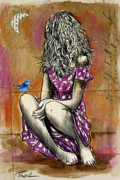 Heart Of Hope by Loui Jover framed wall art