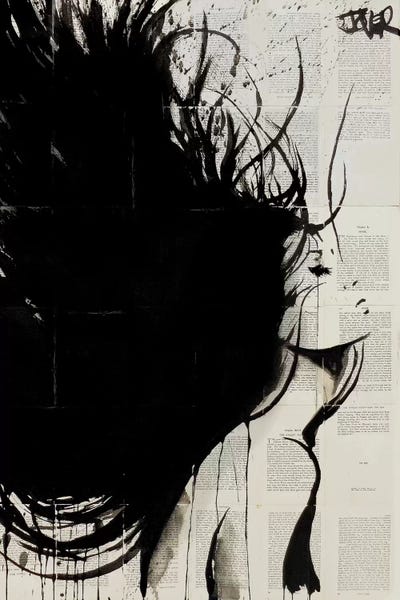 Large Black & White Art - Canvas Prints: The New Mistral by Loui Jover