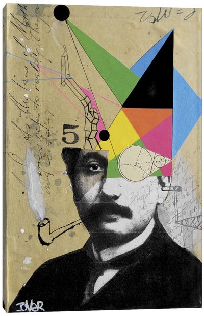 Einstein For The Lateral Thinker Canvas Art Print - Inventor & Scientist Art