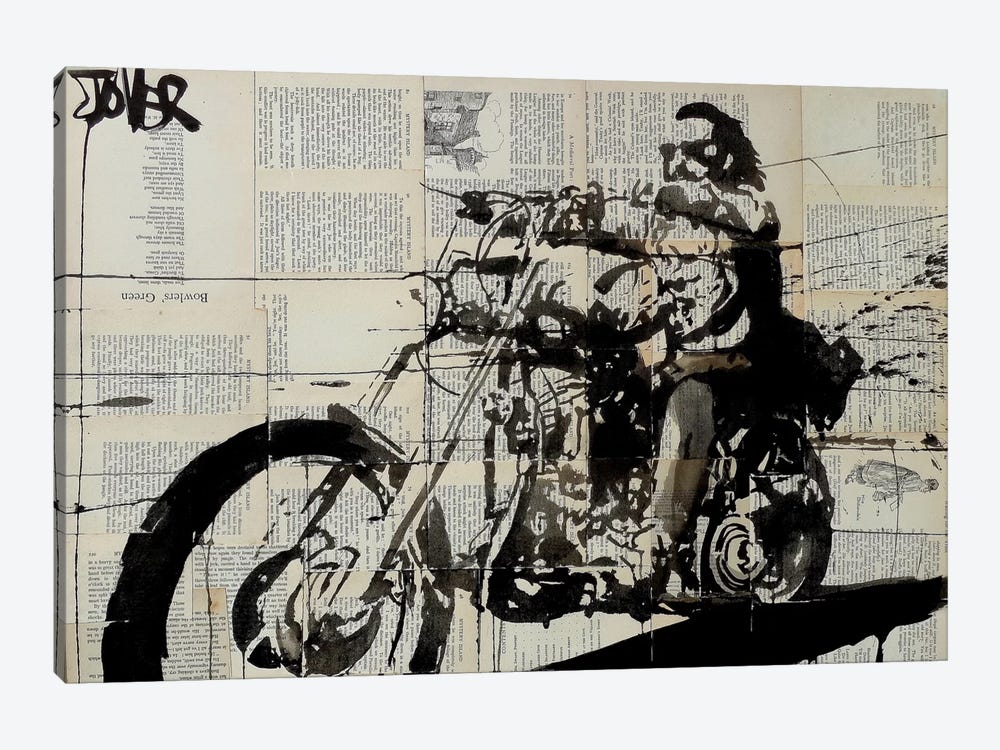 Rider by Loui Jover 1-piece Canvas Wall Art