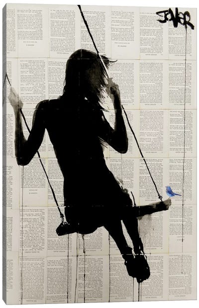 The Freedom Of Sometimes Canvas Art Print - Silhouette Art