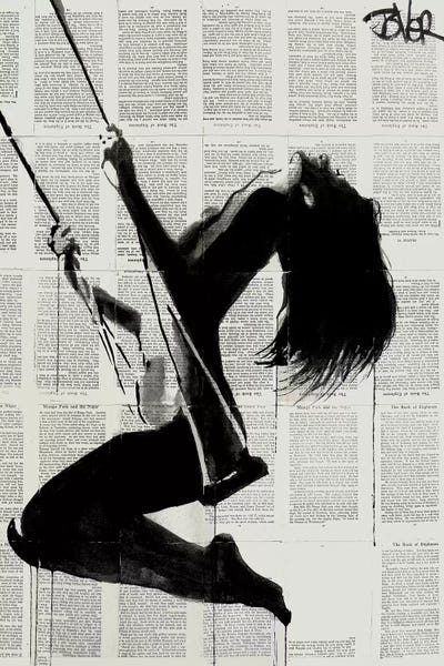 Black & White Pop Culture Art: The Lightness Of Being Again by Loui Jover