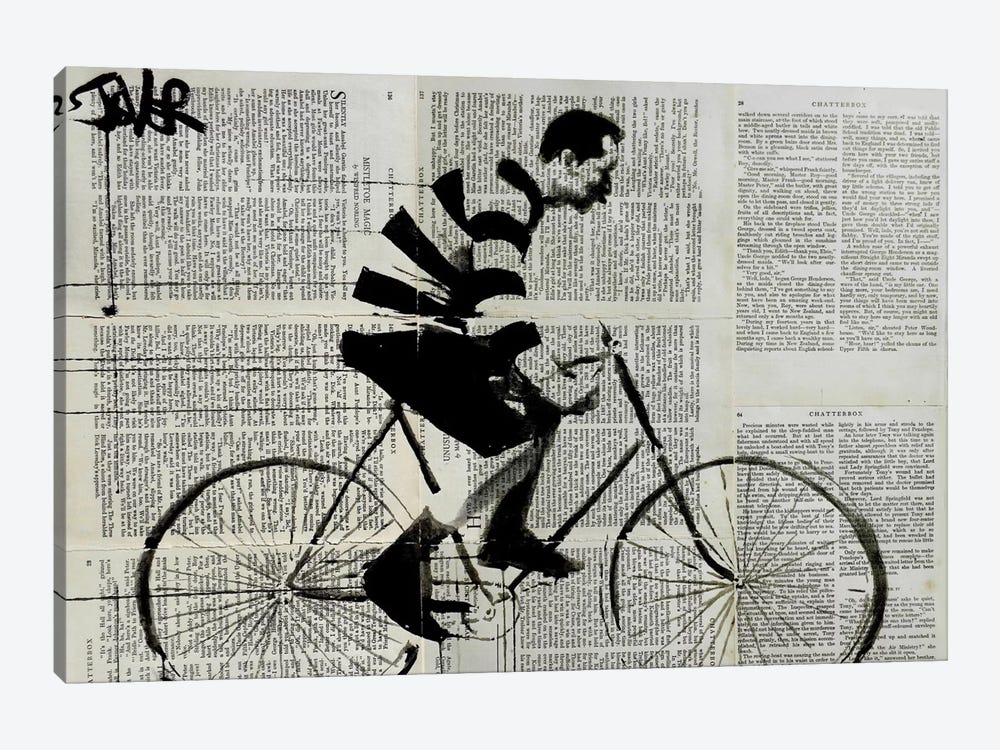 The Rider by Loui Jover 1-piece Canvas Artwork