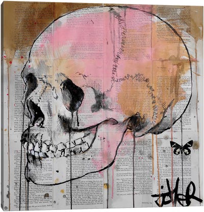Alas Canvas Art Print - Skull Art