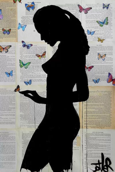 Butterflies by Loui Jover acrylic art print