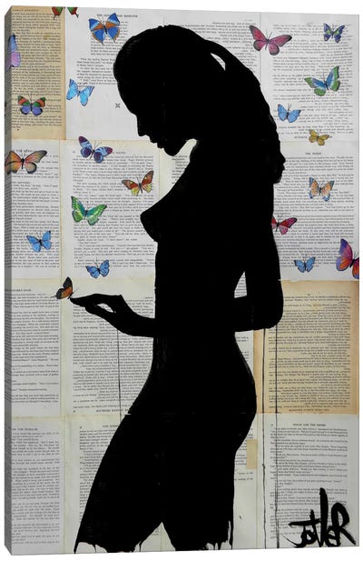 Butterflies Canvas Art Print - Loui Jover