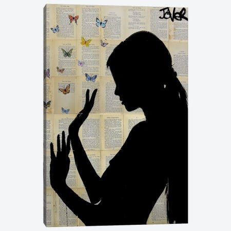 Butterfly Days Canvas Print #LJR91} by Loui Jover Art Print